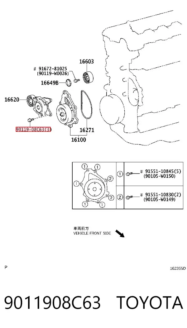  9011908C63 Toyota