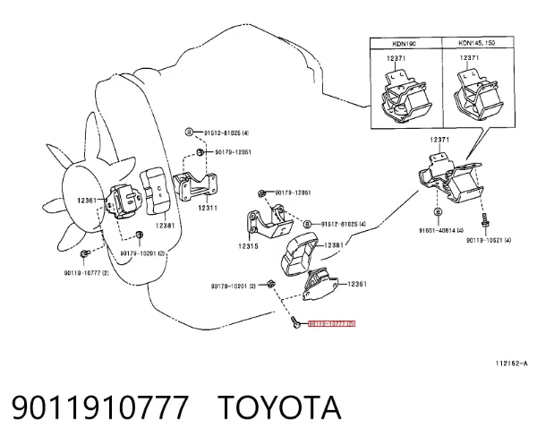  9011910777 Toyota