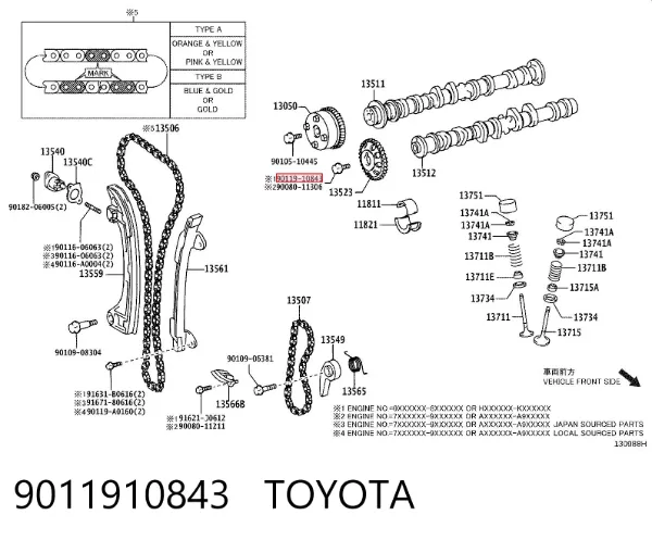  9011910843 Toyota