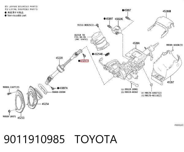  9011910985 Toyota