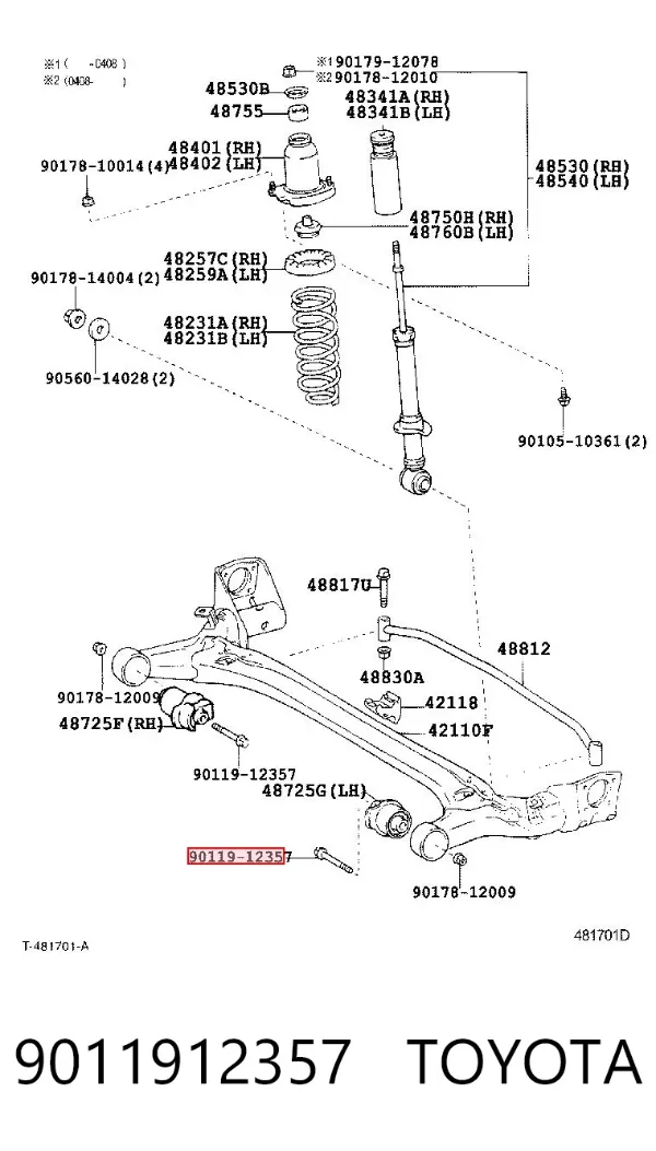  9011912357 Toyota