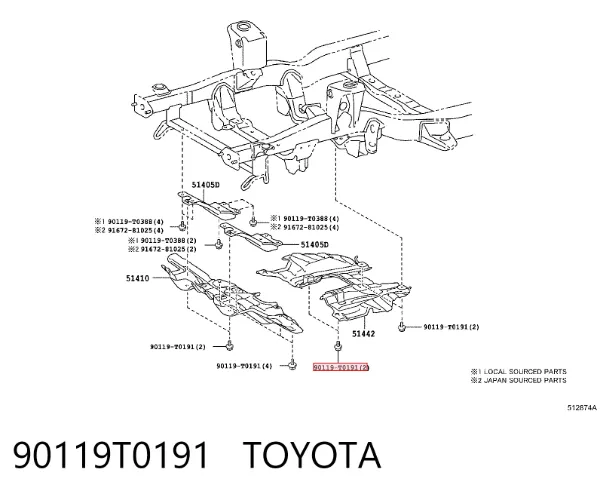  90119T0191 Toyota