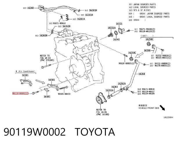  90119W0002 Toyota
