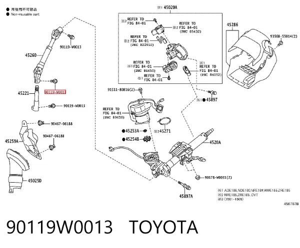  90119W0013 Toyota
