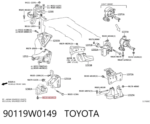  90119W0149 Toyota