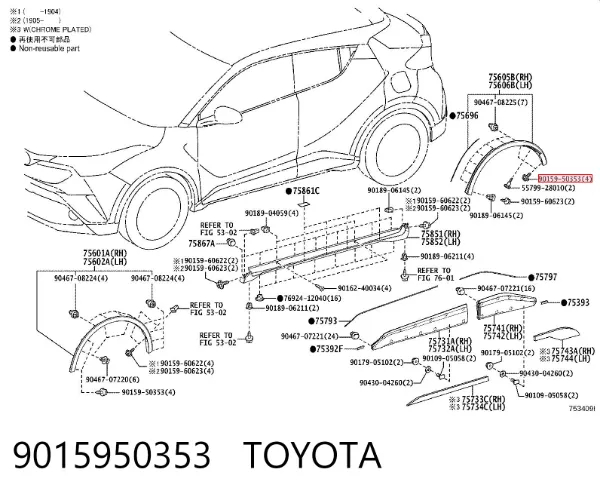  9015950353 Toyota