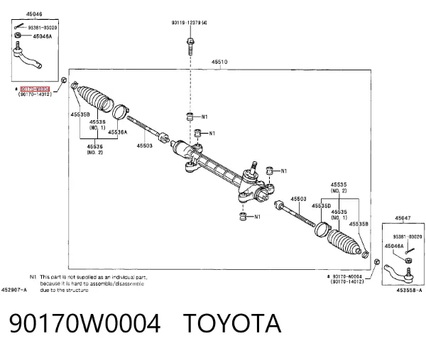  90170W0004 Toyota