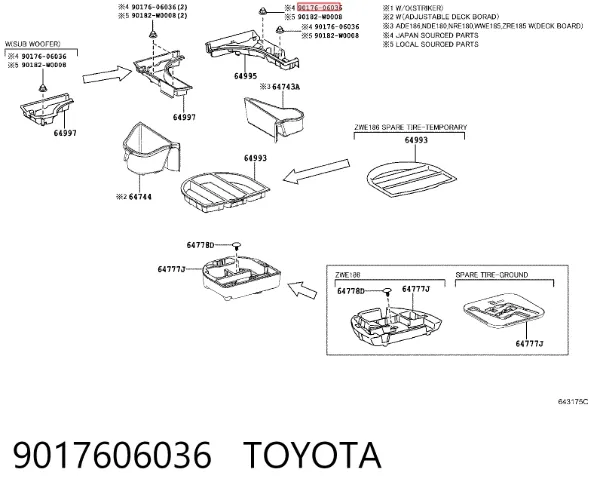  9017606036 Toyota