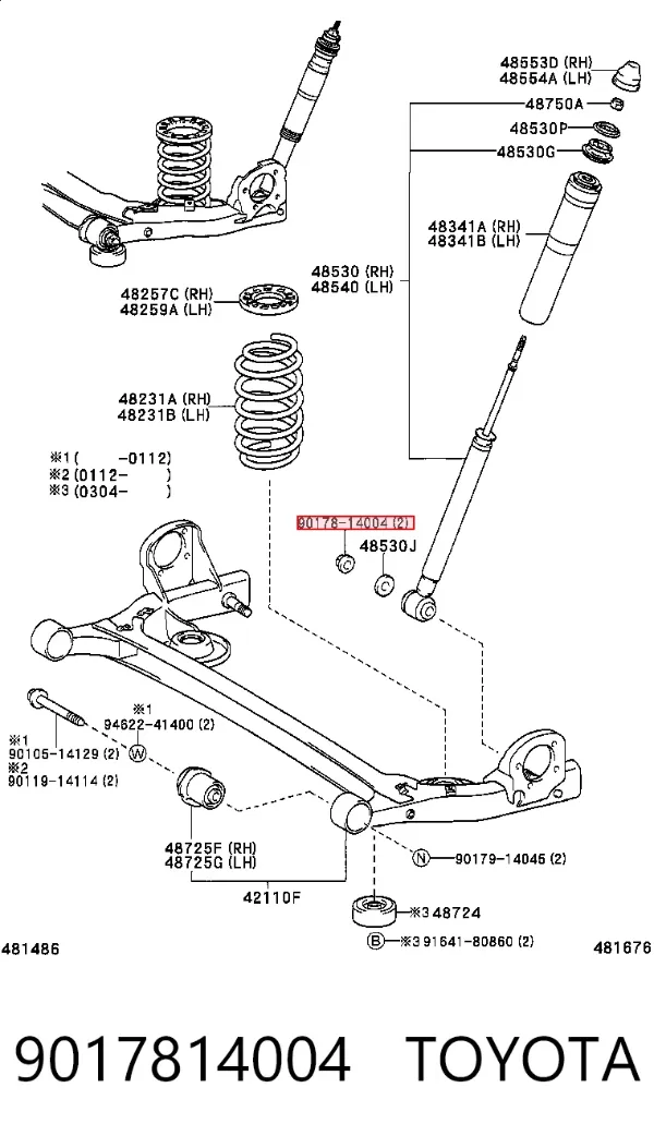  9017814004 Toyota