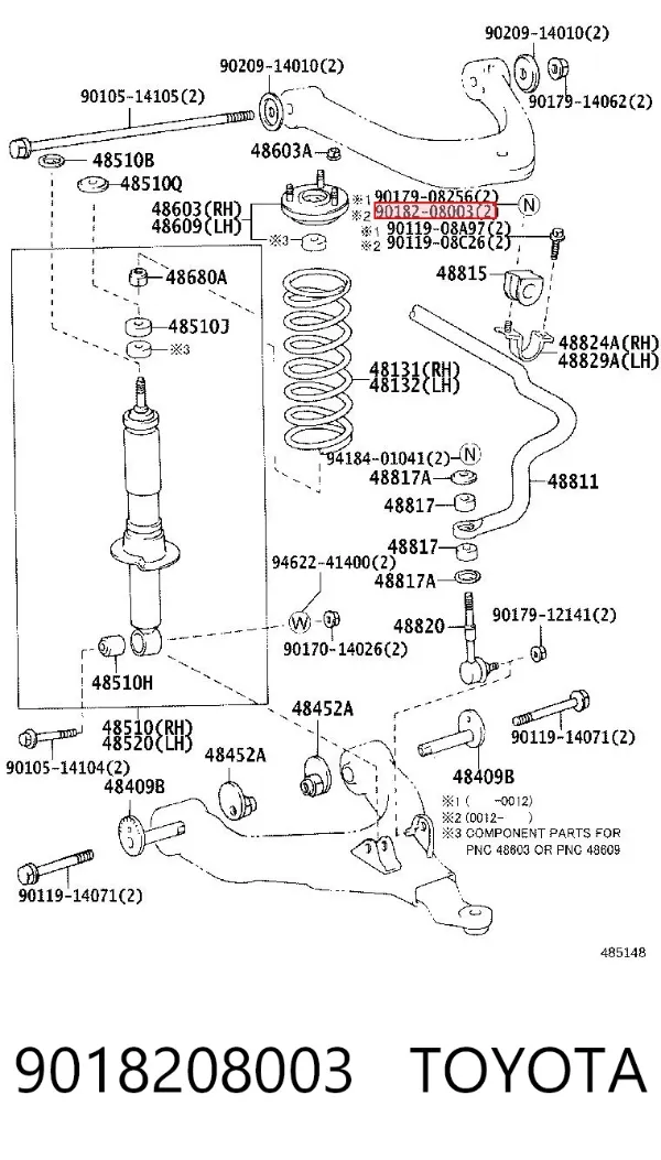  9018208003 Toyota