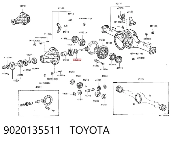  9020135511 Toyota