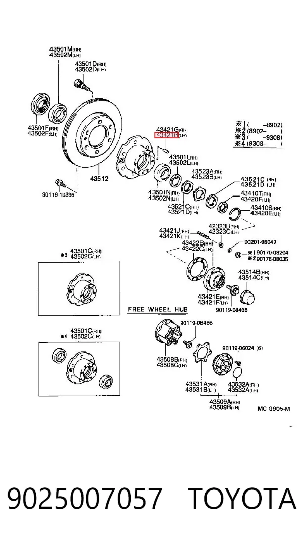  9025007057 Toyota