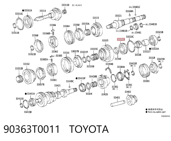  90363T0011 Toyota