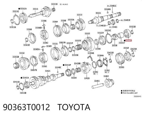  90363T0012 Toyota