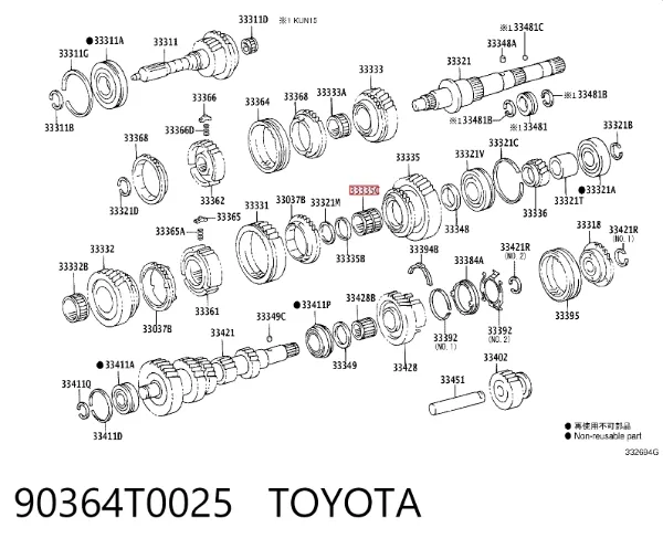  90364T0025 Toyota