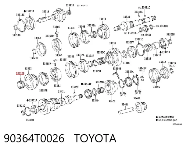  90364T0026 Toyota