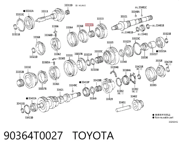  90364T0027 Toyota