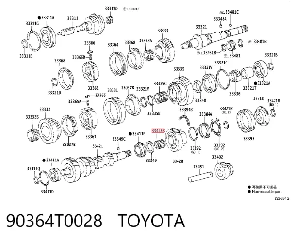  90364T0028 Toyota