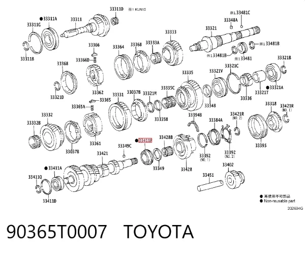 90365T0007 Toyota