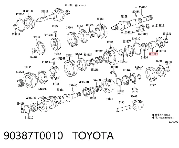  90387T0010 Toyota