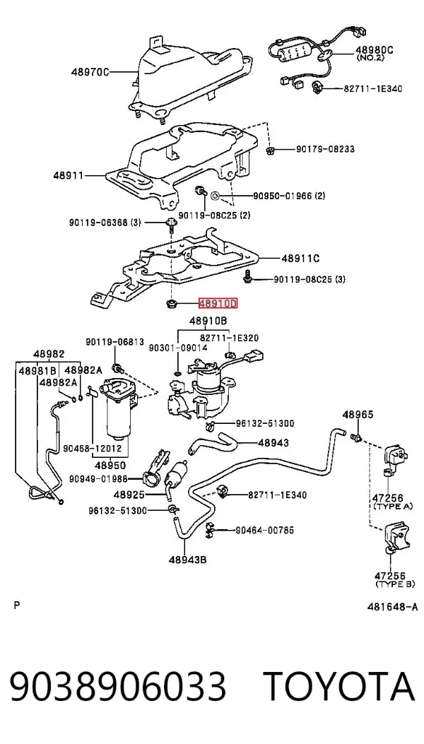 Coxim do compressor de amortecedores 9038906033 Toyota