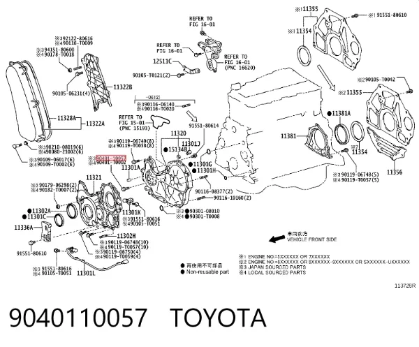  9040110057 Toyota