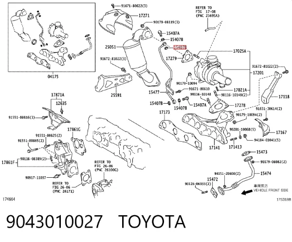 Anel de vedação, universal 9043010027 Toyota