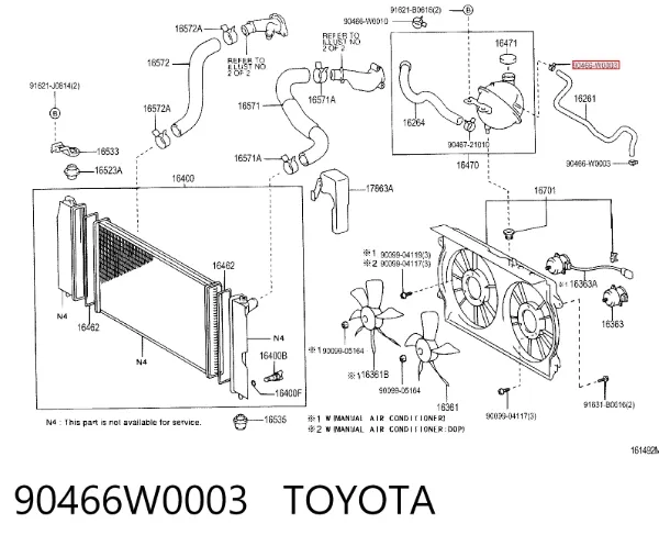  90466W0003 Toyota