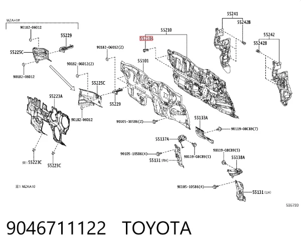  9046711122 Toyota