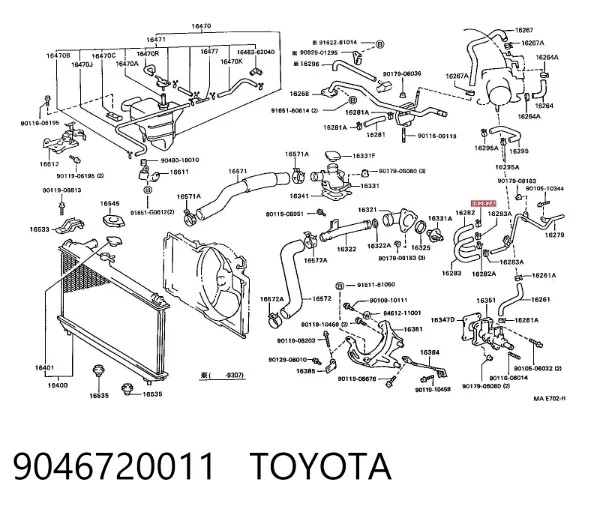  9046720011 Toyota