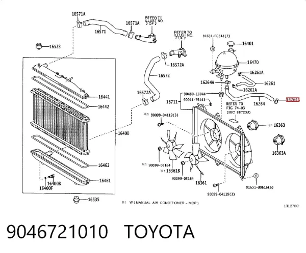 Braçadeira de mola 9046721010 Toyota