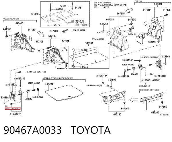  90467A0033 Toyota