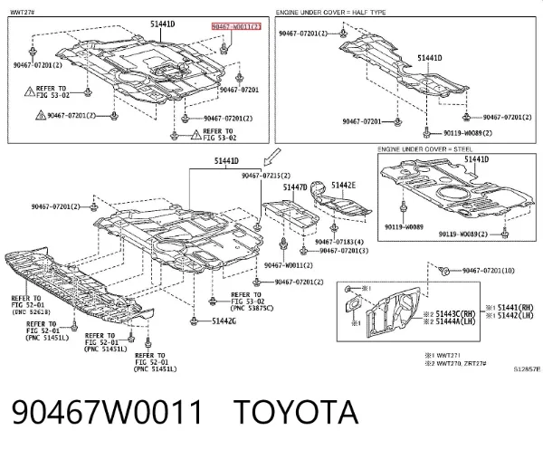  90467W0011 Toyota