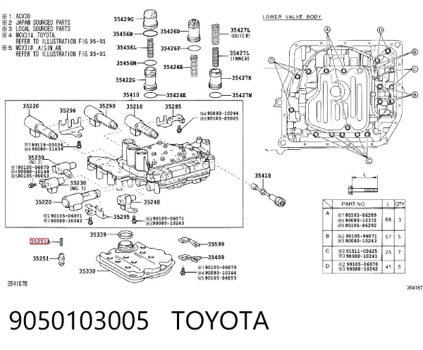  9050103005 Toyota