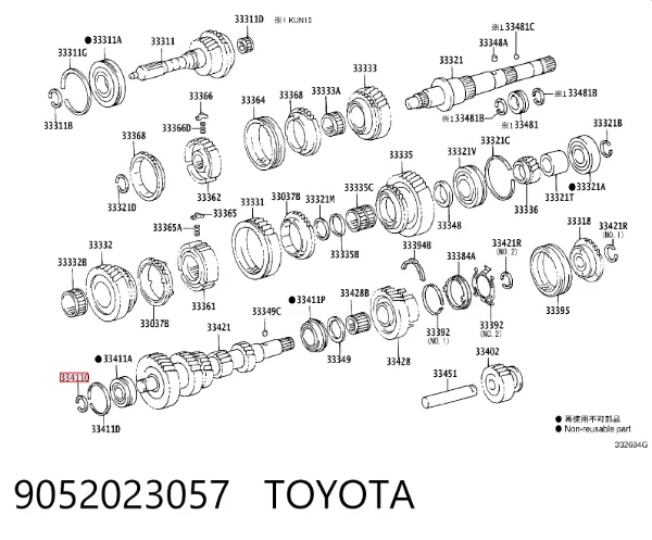  9052023057 Toyota