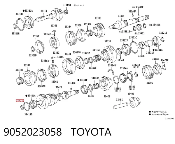  9052023058 Toyota