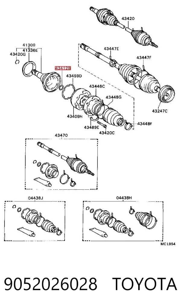  9052026028 Toyota