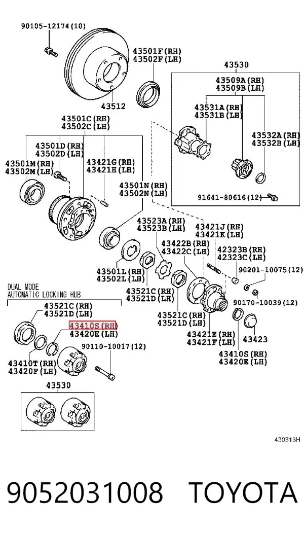  9052031008 Toyota