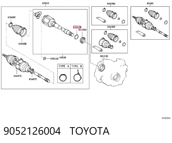  9052126004 Toyota