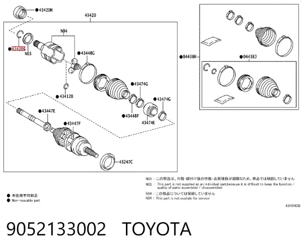  9052133002 Toyota