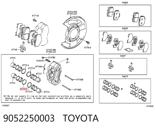  9052250003 Toyota