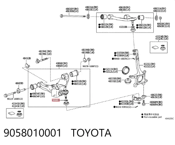  9058010001 Toyota