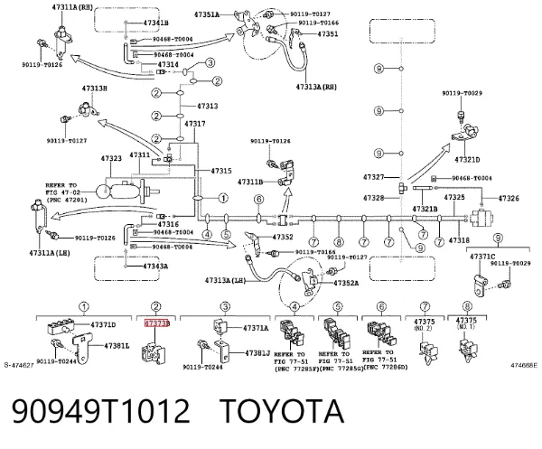  90949T1012 Toyota