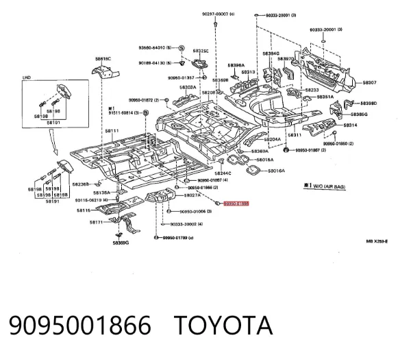  9095001866 Toyota