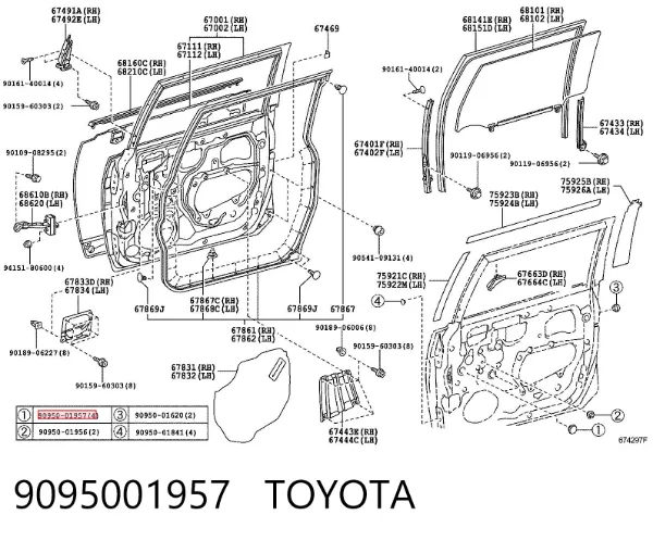  9095001957 Toyota