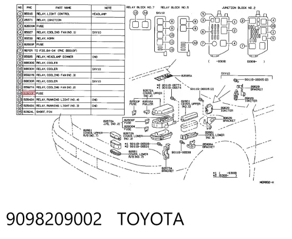  9098209002 Toyota
