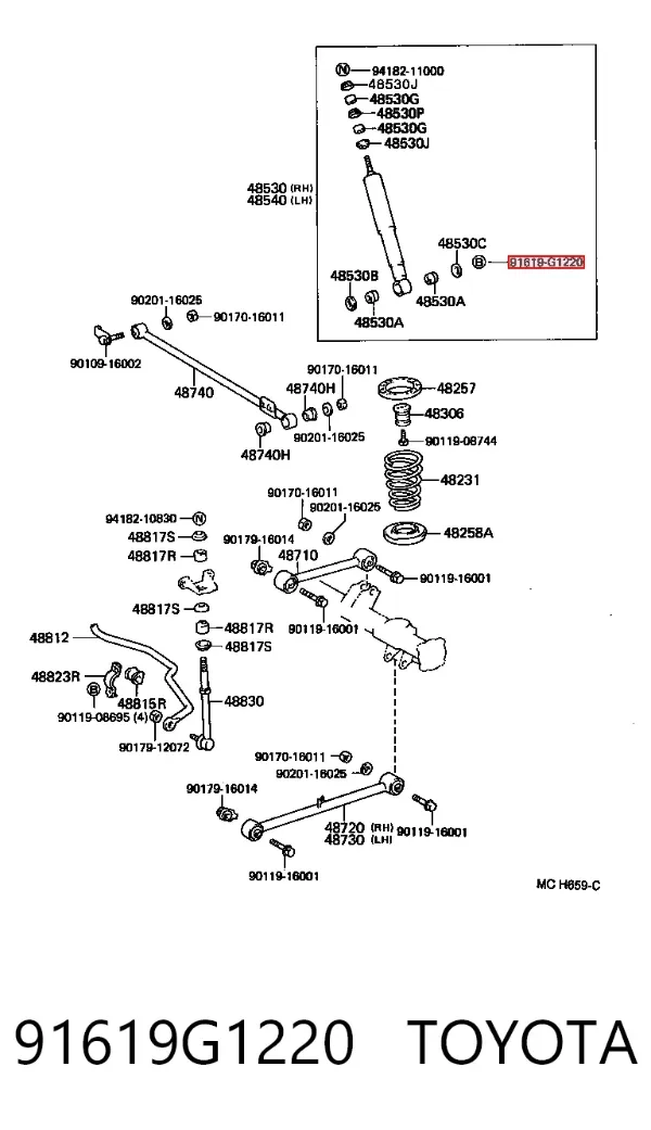  91619G1220 Toyota
