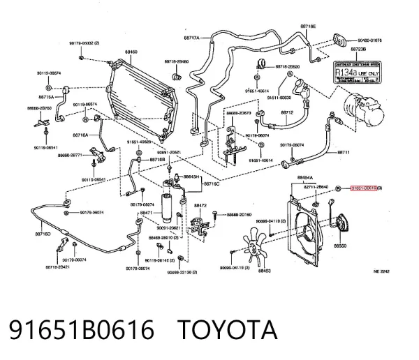 91651B0616 Toyota