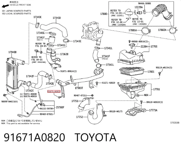  91671A0820 Toyota