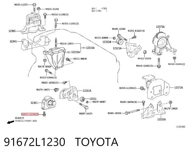  91672L1230 Toyota
